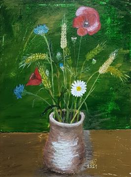 Poljsko cvetje (Akril - 2021) - Franc Smrkolj